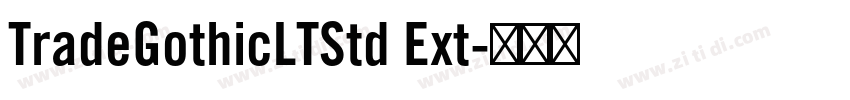 TradeGothicLTStd Ext字体转换